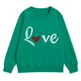 thumbnail image 4 of Mercatoo Heart Sweatshirts for Teen Girls Cute Trendy Oversized Hoodies Long Sleeve Crewneck Fall Winter Pullover Sweater, 4 of 7