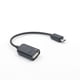 thumbnail image 4 of Cable Micro USB 2.0 OTG Adaptador On The Go Micro USB macho a USB hembra para teléfonos y tabletas Android (Negro), 4 of 5