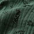 thumbnail image 6 of FYEGRE Festive Holiday Themed Cartoon Print Long Sleeve Top and Pant Pajama Set for Girls Comfortable Sleepwear Outfit Green 18-24 Months, 6 of 8
