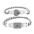 thumbnail image 1 of Pulsera de Pareja de Acero Inoxidable Xihbxyly Pulsera de Acero de titanio con Cierre, 1 of 4