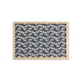 thumbnail image 1 of Sketch Wall Art with Frame, Composition of a Detailed Art of Poppy Flowers on a Spotted Background, Printed Fabric Poster for Bathroom Living Room, 35" x 23", Charcoal Grey White, by Ambesonne, 1 of 2