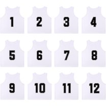 YOUI-GIFTS RE-HUO 12 Pack Numbered（1-12） Scrimmage Vests/Sport Pinnies/Training Bibs for Basketball ,Soccer, Volleyball and Baseball