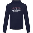 thumbnail image 2 of Men's Levelwear Navy Colorado Avalanche Anthem Ice Wall Pullover Hoodie, 2 of 3