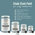 thumbnail image 3 of Chalky Chicks 4 Fl Oz Matte Y Blue (Medium Blue) Chalk Paint for Furniture Without Sanding - No Prep Furniture Paint No Sanding All in One for Crafts, Wood, Walls, Cabinet, Metal, Dresser, Farmhouse, 3 of 9
