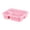 #1-Pink, variant on Lunch Box Bento Container, Wave Safe, 3-compartment Design, Transparent Lid, Food-grade Material, Easy Clean Storage, Topliu
