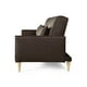 thumbnail image 5 of Sofá Cama Makora Anicka con Memory Foam Color Chocolate Lino Respaldo Reclinable de 3 Posiciones, 5 of 7