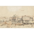 thumbnail image 3 of Josua de Grave 24x17 Black Modern Framed Museum Art Print Titled - View of the ‘Hortillonages’ in Amiens, 3 of 5