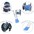 thumbnail image 3 of Set Infantil Resbaladilla, Columpio, Canasta Basket, Tobogan Segos. Color Azul, 3 of 5