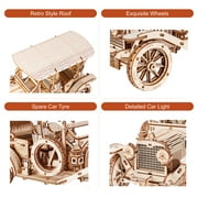 ROKR 3D Wooden Puzzle Vintage Car 1:15 Scale Exquisite Wood Craft Kit Gift for Adults Desk Toys Gift for Boys/Girls