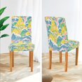 thumbnail image 3 of Yayeee 4 Pack Dining Chair Covers Stretch Parson Chairs Slipcovers Seat Protector, Yellow Mountains, 3 of 6