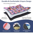 thumbnail image 3 of Geometry Picnic Blankets Waterproof Foldable Picnic Blanket 80"x 80" Picnic Mat 3-Layer Thicking Outdoor Picnic Blanket Sandproof Lightweight Beach Picnic Blanket with Strap Machine Washable, 3 of 5