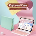 thumbnail image 2 of Amdohai Keyboard Case with 7 Color Backlight Detachable Bluetooth3.0 Keyboard Pen Slot Compatible with iPad Pro 11(2018/2020) Pink, 2 of 9