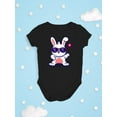 thumbnail image 3 of Cool Glasses Rabbit  Bodysuit Infant -Image by Shutterstock,  18 Months, 3 of 4