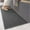 Grey, variant on PABUBE Woven Grey Kitchen Rug, 17"x47", Non-Slip and Absorbent Floor Mat for Sink or Hallway, Machine Washable Soft Rug, Durable Indoor Use