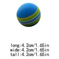 thumbnail image 2 of Wosthever Paquete de 50 pelotas de golf para entrenamiento en interiores, pelota de golf para enseñanza y aprendizaje, deporte EVA a rayas, Golf Azul, 2 of 6