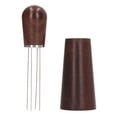 thumbnail image 2 of Coffee Stirring Tool, Durable Needle Coffee Powder Stirrer Wooden Handle  For Coffee Shop Dark Brown, 2 of 8