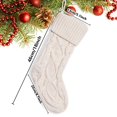 thumbnail image 3 of Cable Knit Christmas Stockings,Vintage Double Sided Xmas Stockings for Fireplace Mantel,Home Holiday Decor, Family Gift Filling,Christmas Party Supplies, and Festive Tree Decoration, 3 of 6