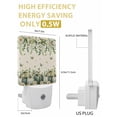 thumbnail image 6 of Fall Night Lights Auto Sensor Green Pumpkin Plug-in LED Nightlights Dusk to Dawn for Living Room, Bedroom, Stairways Thanksgiving Wall Decor, Daisy Flower Eucalyptus Leaves Linen Night Light, 6 of 9