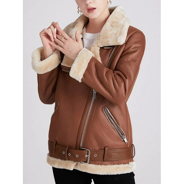 Chaquetones de piel para mujer online
