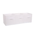 thumbnail image 2 of STOWM 11”x11”x11” 6-Pack Foldable Storage Bins Collapsible Closet & Toy Organization Boxes Space Saving Fabric Cubes for Shelves Beige, 2 of 6