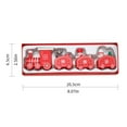 thumbnail image 3 of Wooden Christmas Train Set Hand Painted Safe Decors Traditional Christmas Party Supplies For Kids Pet Holiday Display, 3 of 9