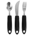 thumbnail image 1 of 3pcs Convenient Adaptive Utensils Tremble Proof Utensils Elderly Tableware Utensils, 1 of 4