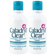 Caladryl Clear Skin Protectant Lotion 6 oz (Pack of 2)