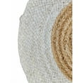 thumbnail image 5 of 3x5 Ft Oval White & Natural Jute Area Rug | Handmade | Solid Farmhouse Design | Natural Jute Rug for Living Room | Living Room | Bedroom | Dining Room | Hallway | Entryway, 5 of 5