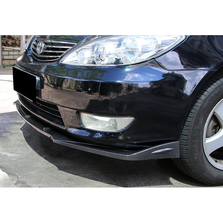 3-Piece Carbon Style Front Bumper Splitter Spoiler Lip – Universal Fit By DTM