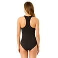 thumbnail image 2 of Women's Live In Color Textured Scoop Neck Front Racerback One Piece Swimsuit, 2 of 3