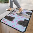 thumbnail image 4 of Poodles Door Rugs,Washable Non Slip Door Mats Indoor,Decorative Door Mats,Entry Mat Indoor for Entrance,Bedroom,Kitchen,Bathroom,30"x17", 4 of 6