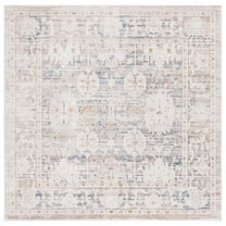 SAFAVIEH Prestige Amilia Oriental Area Rug, Beige/Blue, 6'7" x 6'7" Square