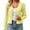 ZZ01_Yellow, variant on HNMKIU Womens Cardigan for Fall Winter Wavy Lace Trim Knit Open Front Sweater Casual Loose Fit Cover Up ,S