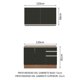 thumbnail image 3 of Cocina Integral Completa Modular Madesa Glamy 120cm MN 03, 3 of 5