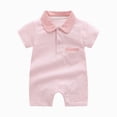 thumbnail image 4 of Baby Onesies Boy Baby Boys Polo Romper Short Sleeve Collared Cotton One-Piece Coverall Summer Baby Stuffs outfits, 4 of 4
