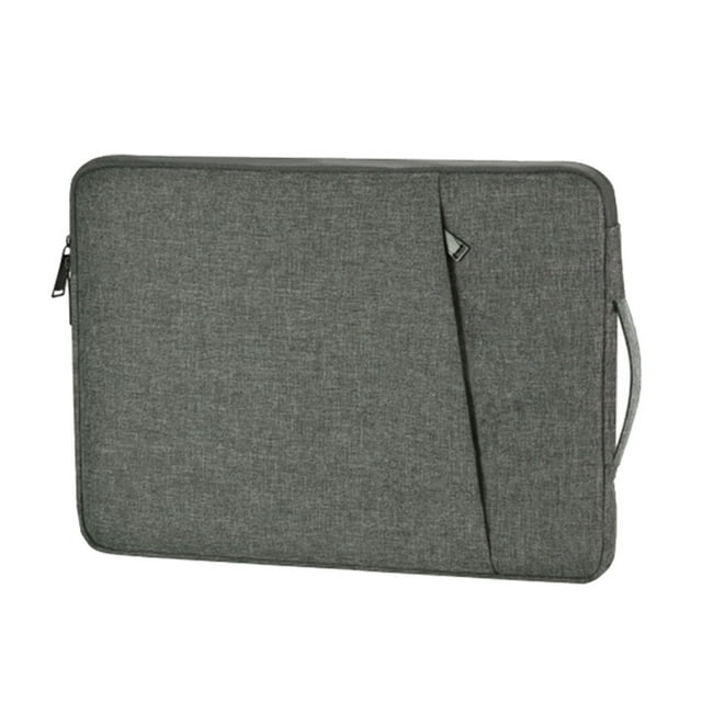kurtrusly Universal Laptop Anti-scratch Carrying Bag Portable Notebook Computer Zipper Closure Polyester Protective Case Dark Grey 13 Inch