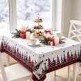 thumbnail image 5 of Antqov Christmas Table Cloth 55x70" Rectangle Winter Holiday Christmas Tablecloth Waterproof Table Cover for Party Picnic Dinner Home Decor, 5 of 6