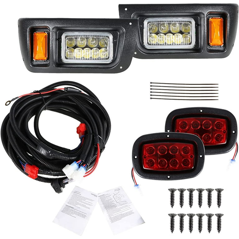 For Club Car DS Light Kit Golf Cart Headlights & Tail Lights 1993+