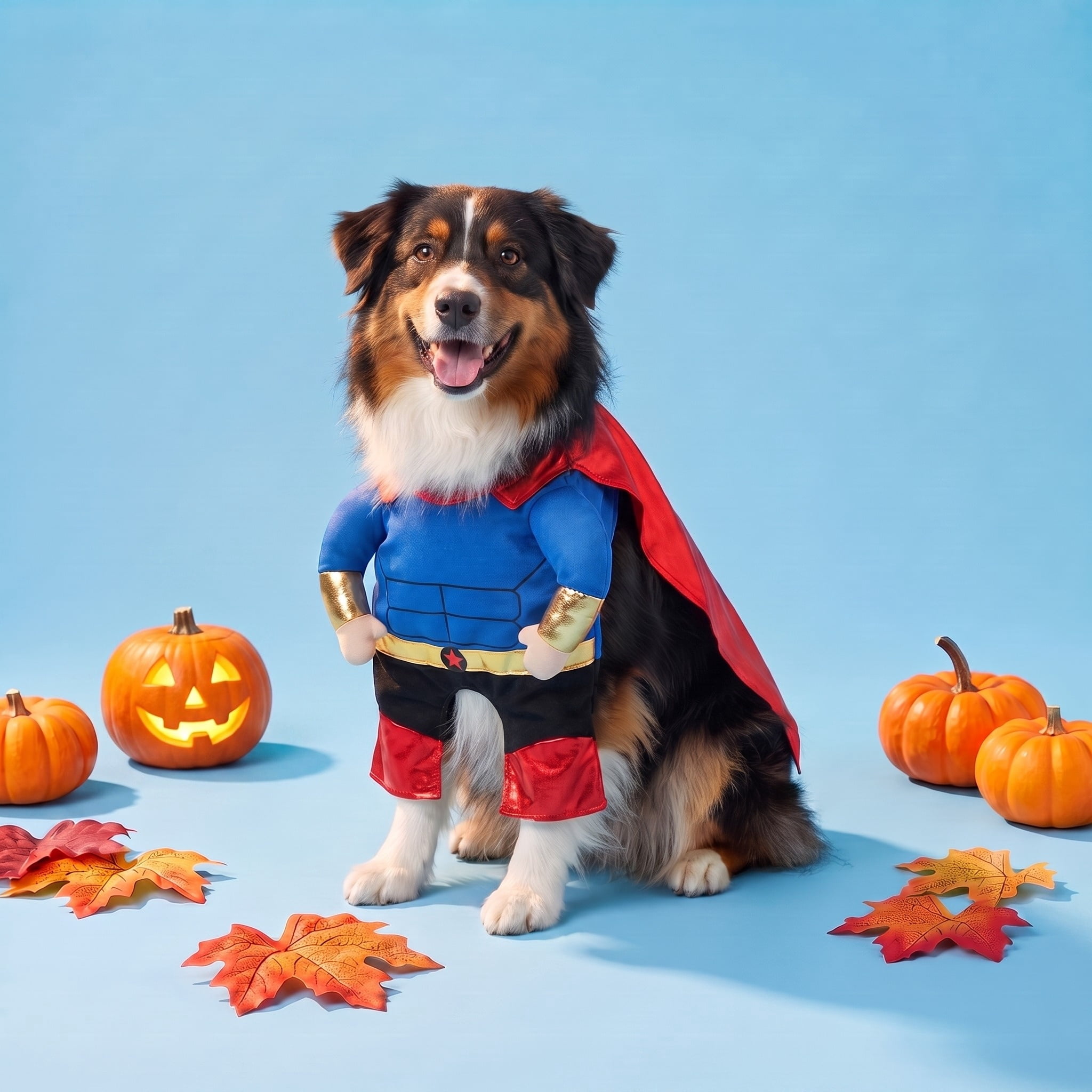Vibrant Life Halloween Superhero Costume for Dogs, Multicolor, Large