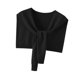 thumbnail image 5 of Chal/bufanda de punto para mujer, accesorio versátil, capa, bufanda informal de viaje. Negro, 5 of 9