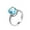 D, variant on YYKihy Opal Ring Round Opal White Stone Hand Jewelry Fashion Jewelry Ring