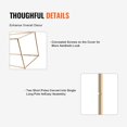 thumbnail image 4 of 2PCS 31.5inch/80cm High Wedding Flower Stand, Metal Vase Column Geometric Centerpiece Stands, Gold Rectangular Floral Display Rack for T-Stage Events Reception, Party Decoration Home, 4 of 6