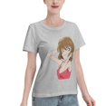 thumbnail image 2 of T-Shirt Basique à Manches Courtes pour Femmes Detective Conan Haihara Ai, 2 of 6