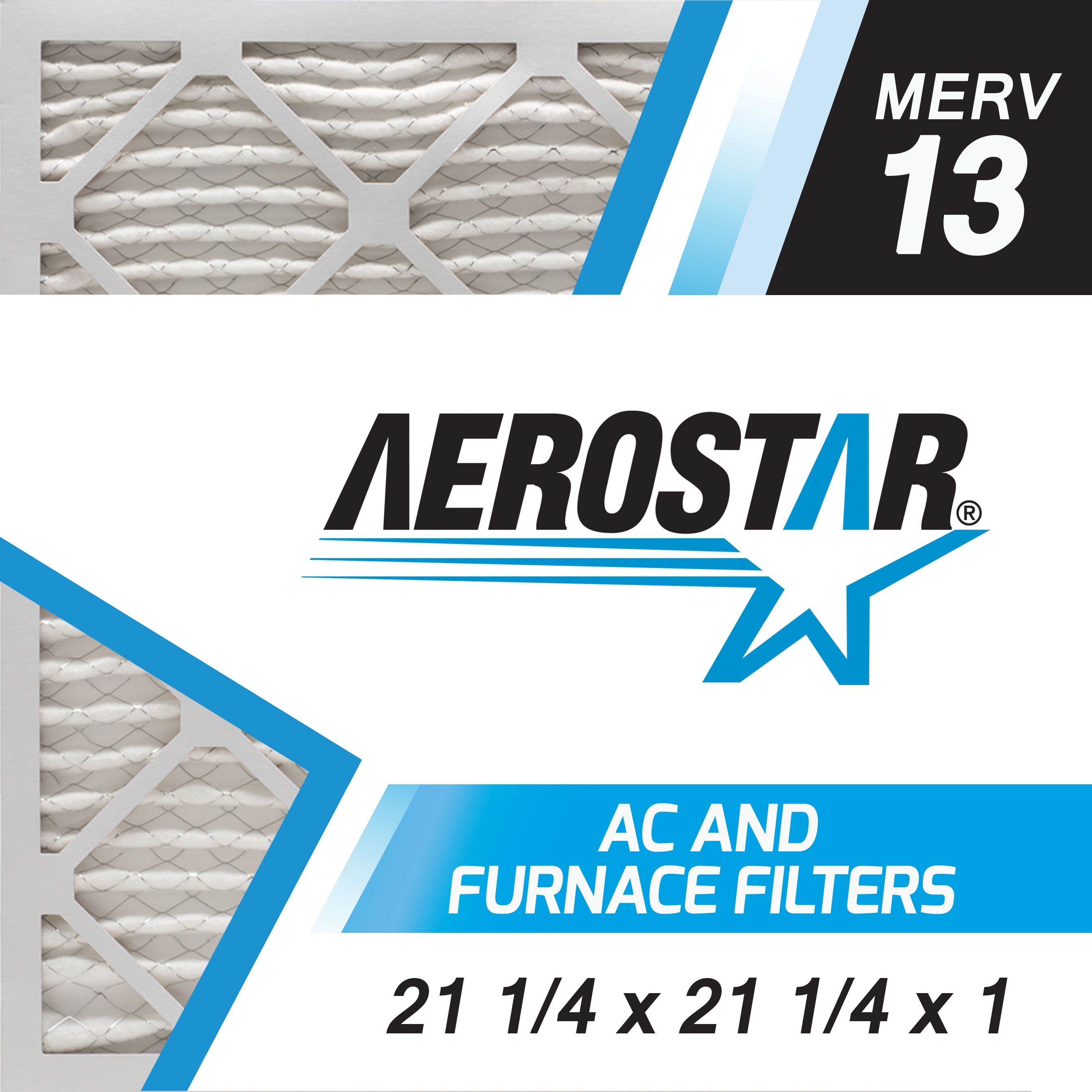 • 21 x 21 x 1 • MERV11 Pleated HVAC Air Furnace Filters 4 Case of 