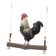 thumbnail image 2 of Jaula de madera natural hecha a mano para gallinas, gallos, guacamayos, juguetes de entrenamiento para masticar, columpio para gallinas, 2 of 14