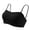 Black, variant on Womens Wireless Bras Seamless No Underwire Square Neck Bra Push Up Adjustable Thin Strap Bras Full Coverage Breathable Bra Beige M