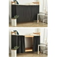 thumbnail image 5 of Dorm Home Solid Thicken Bunk Blackout Bed Curtains Cloth Bed Canopy Students Single Sleeper (Black, 2 Panels), 5 of 14