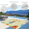 thumbnail image 3 of Spring Easter Outdoor Rug for Patio/Deck/Porch, Non-Slip Large Area Rug 4 x 6 Ft, Yellow Plaid Bunny Colorful Eggs Floral Indoor Outdoor Rugs Washable Area Rugs, Reversible Camping Rug Carpet Runner, 3 of 8