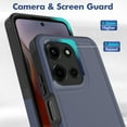 thumbnail image 3 of Defender Case for Motorola Moto G 5G 2025 6.7'' Heavy Duty 1 in 1 Design Rugged Full Body Dustproof Shockproof Bumper Non-Slip Protective Cover,Blue,For Moto G 5G 2025, 3 of 10