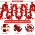 thumbnail image 2 of Valentine's Day Christmas Heart Tinsel Garland, 50FT Red Valentines Heart Tinsel Garland Twist Metallic Hanging Garland Tree Indoor Outdoor Wedding Valentine Christmas Decorations, 2 of 9
